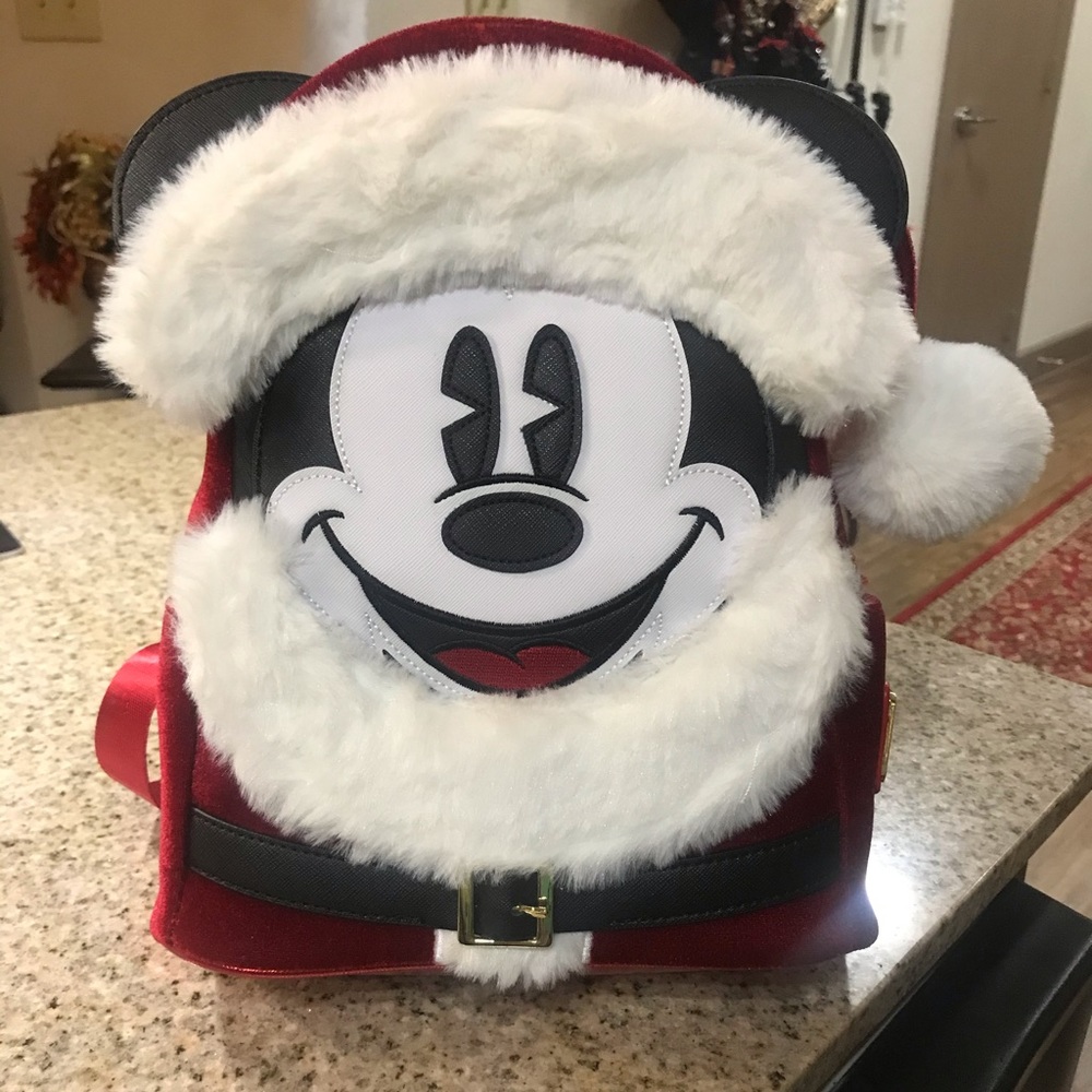 Disney Mickey Mouse Christmas Santa Mini Backpack